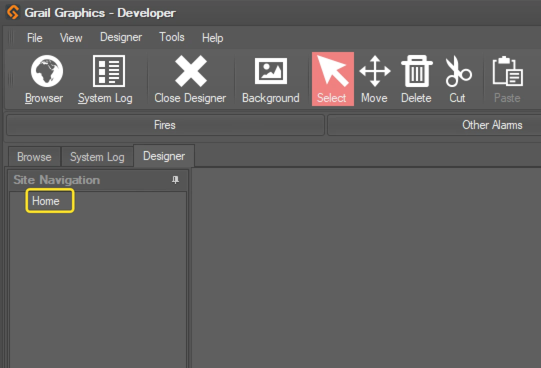 Default site home page