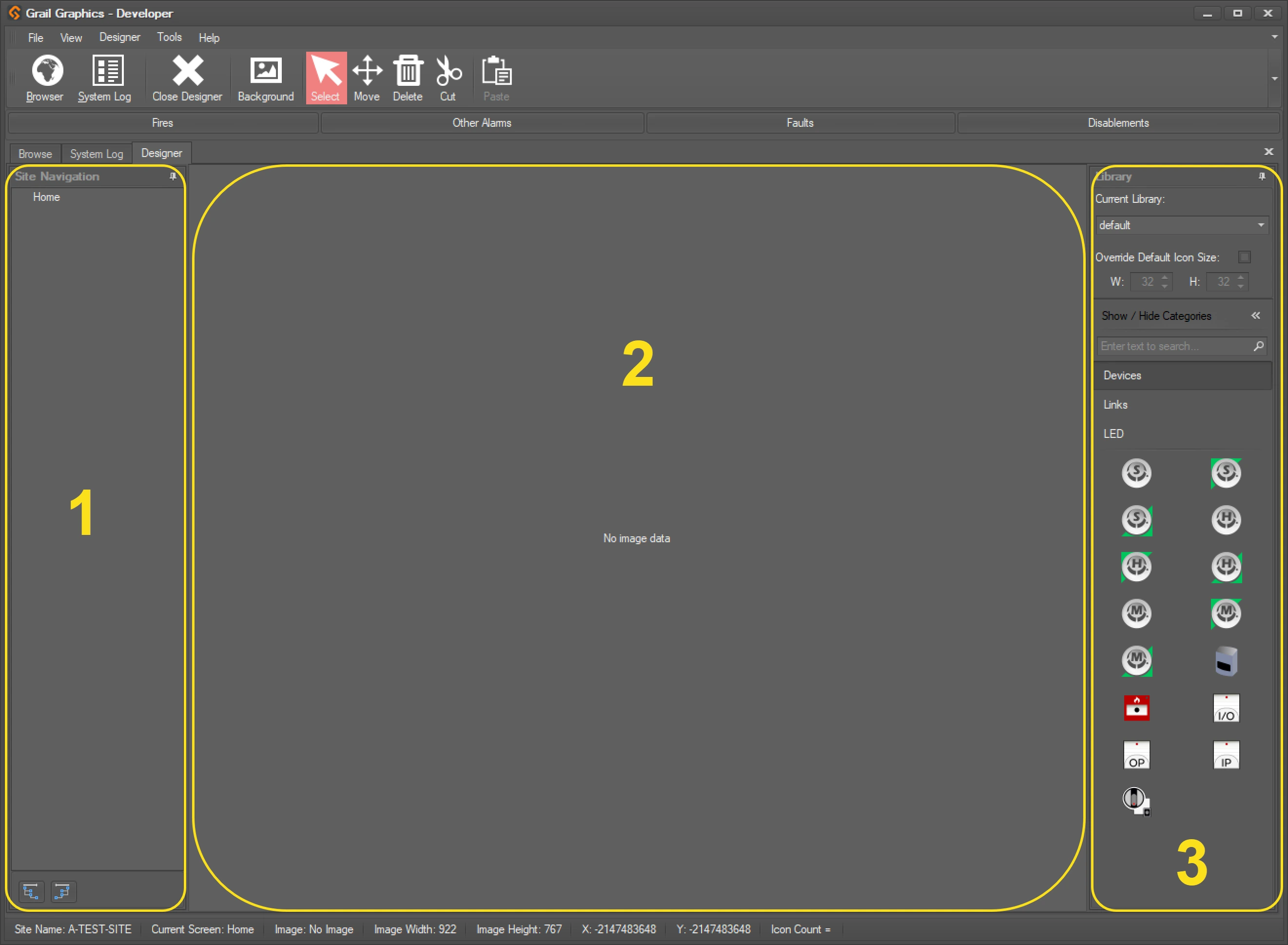Grail Designer Layout