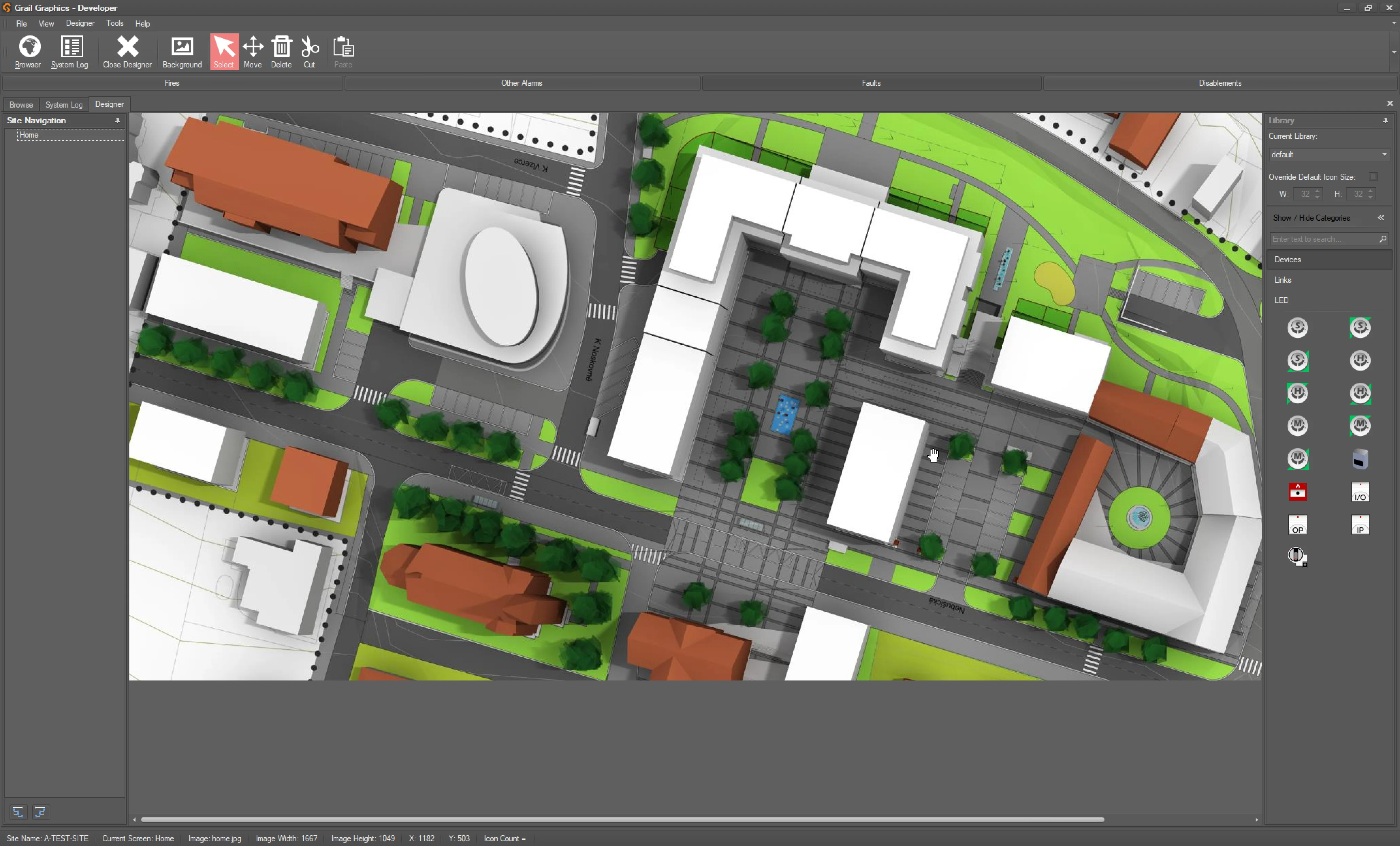 Home screen map image